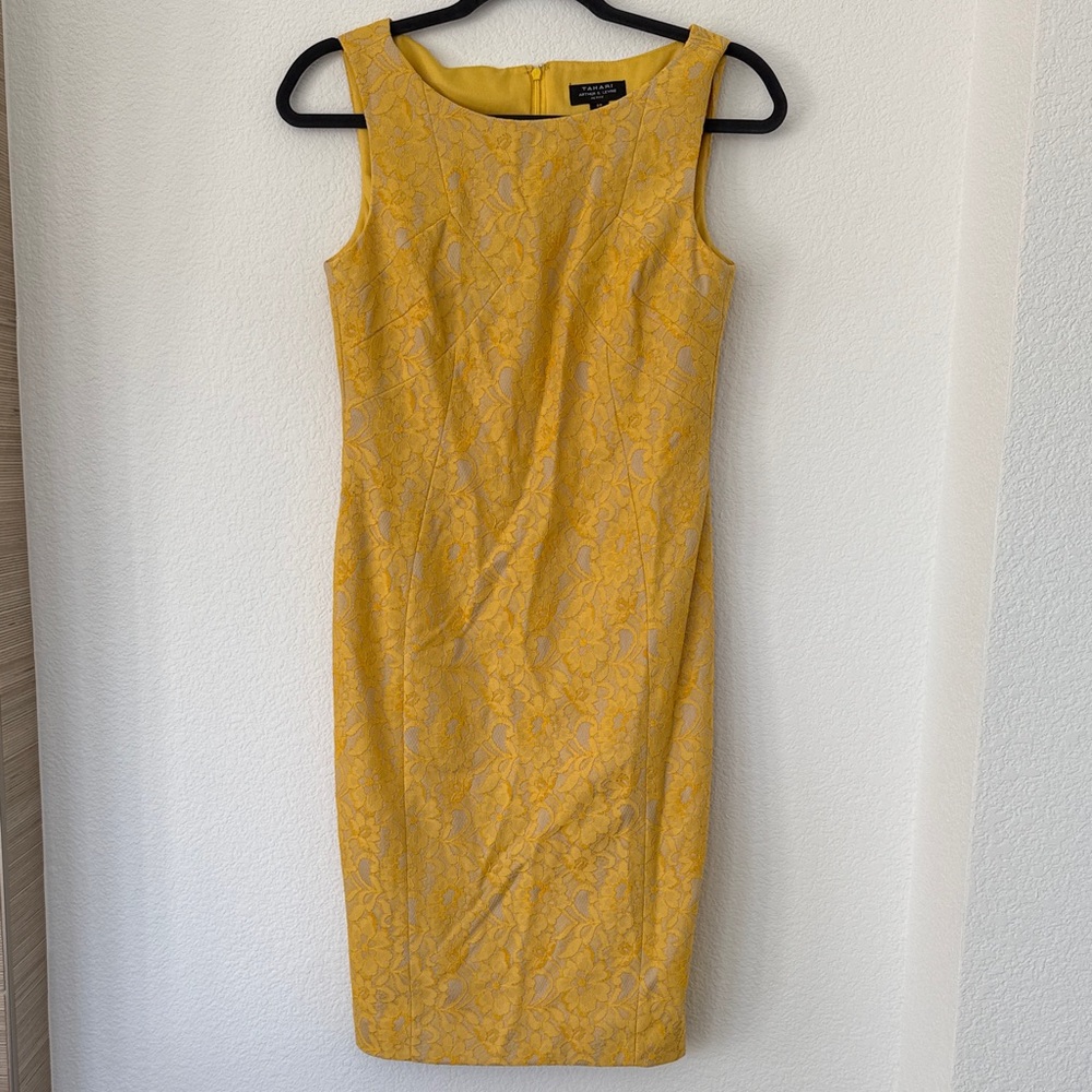 Chic Yellow Midi Dress